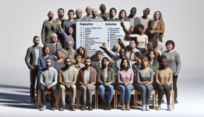 A diverse UK community discussing mental health issues like anxiety and depression in a supportive setting.