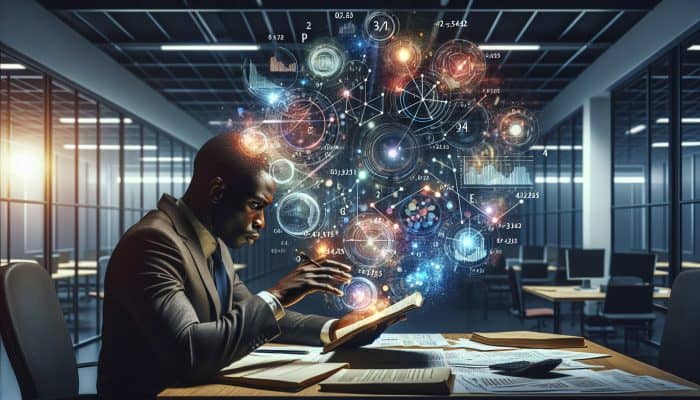 Comprehensive Financial Assessment: Timing Your Debt Consolidation Loan | DCL An individual reviewing financial documents and charts in an office, focused on assessing debt consolidation.