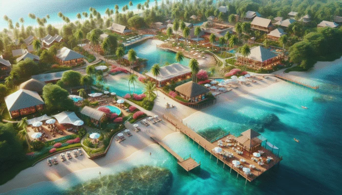 A vibrant beach scene showcasing easy access, stunning landscapes, diverse marine life, and amenities that enhance its appeal.