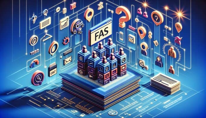 A digital interface showing an organized list of FAQs on an e-commerce site, improving customer experience and support efficiency.