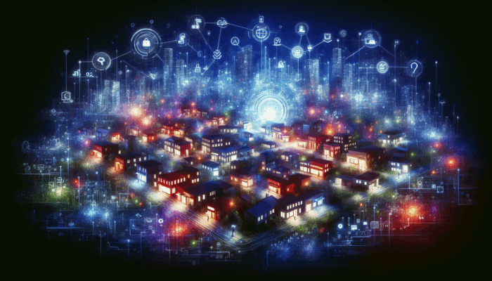 Web Development in Chard for Small Businesses: A lively digital cityscape of Chard with vibrant small businesses attracting customers through engaging websites, symbolizing growth and loyalty.